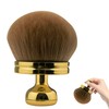 1 Piece Large Make Up Brush Gold Handle & Skin