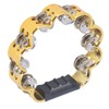 Tambourine Double Row Floral Design Percussion Jingles Hand Instrument for