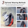 NETVIP Wearable Bluetooth V5.3 Speaker, Magnetic Clip-on Wireless IPX5 Waterproof