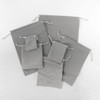 Velvet String Pouch Dust Bag Gray 15x20cm / 벨벳 스트링 파우치 더스트백 그레이 15x20cm