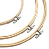 3 Pcs Embroidery Frame Diameter 20cm, 26cm, 30cm Round Cross