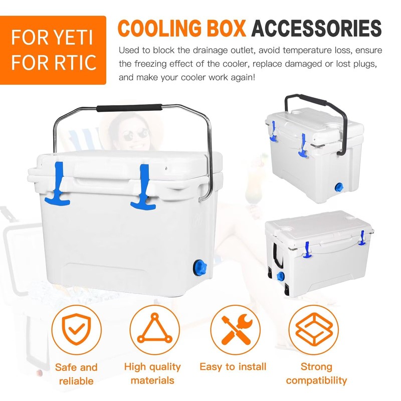 KOGUNXU Upgraded Cooler Accessories Kit - 2 T-Latch Straps +