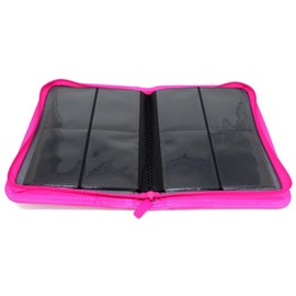 docsmagic.de Premium Pro-Player 4-Pocket Zip-Album Pink - 160 Card Binder - MTG - PKM - YGO