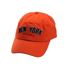 NYFASHION101 Unisex NYC New York City Embroidered Adjustable Low Profile Cap, NY01, Orange
