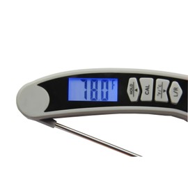 AMTAST 2 Way Instant Read Food Thermometer Digital Foldable Thermocouple Grill Thermometer with Left Handed Function for BBQ/Grill/Cooking, Quick Read