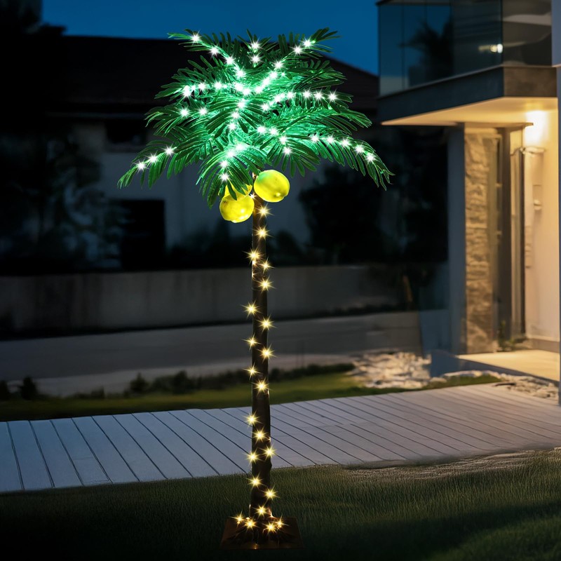 6 ft Lighted Palm Tree LED Lighted Palm Trees for