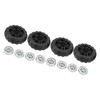 4Pcs Luggage Swivel Wheels Low Noise Sturdy Lightweight Heat Insulation