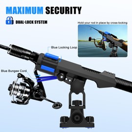 VEXPLO Track Mounted Kayak Rod Holders for Fishing Boat & Canoe 2 Pack