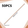 Therwen Pure Copper Round Rod 11.8 Inch Length Bare Metal