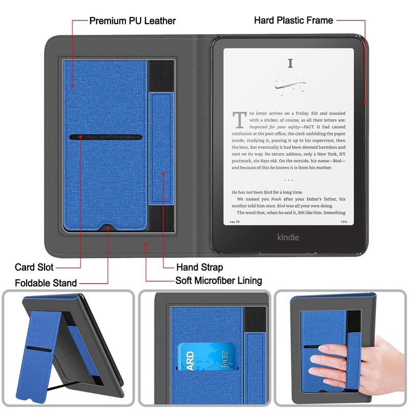 Plobors Case for KỉƞԀle 7" E-Reader (12th Generation, 2024 Release),