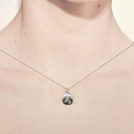 Sterling Silver Cowboy Hat Charm Pendant Necklace, 18"