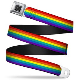 Buckle-Down Belts Buckle-down Seatbelt Rainbows Kids Belt, Multicolor, 1.0 Wide - 20-36 Inches in Length US