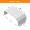 Downspout Adapter Gutter Pipe Clip Hidden Bracket 3x4 White Set