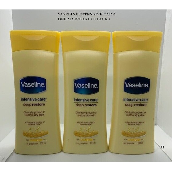 Vaseline Intensive care deep restore 100 ml ( 3 Pack)