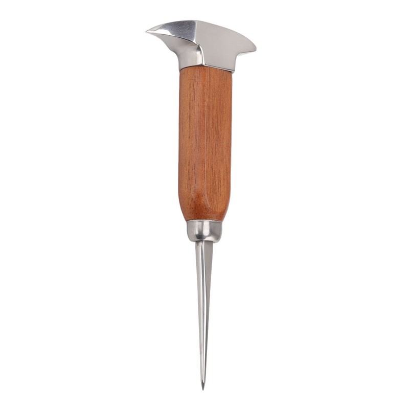 304 Stainless Steel Ice Chisel Wooden Handle Ice Chipper Hand