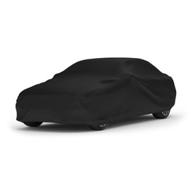 Car Covers Black Satin Indoor Car Cover for Full-Size Sedans & Large Coupes – Size CS05 – Full Exterior Cover for Dirt & Dust Protection, Made with Ultra-Soft Material – Must-Have Vehicle Accessories