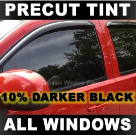 Precision Window Films PreCut Window Tint for Darker Black 10% Fits Hyundai Genesis 2DR 2010-2016 Film