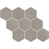 Daltile Mesmerist 4" Hexagon Ceramic Wall Tile in Charm (30