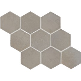Daltile Mesmerist 4" Hexagon Ceramic Wall Tile in Charm (30 PC Per Carton) (3 SQFT Per Carton )
