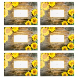 PackRite Decorative Bubble Mailers Gift Padded Envelopes Self-Sealing Decorative Mailing Envelopes, 6 Pack, Sunflower Bloom, Medium 8.5 x 12 Bubble Mailers