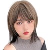 Brightlara hf1953-TRQ Wig, Medium, Wolf Layer, Women's Bob, Natural, Full