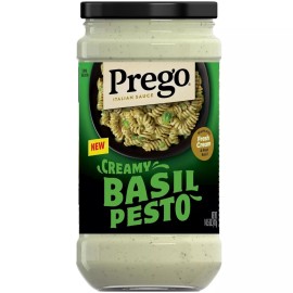 Prego Creamy Basil Pesto Pasta Sauce, 14.5 oz Jar
