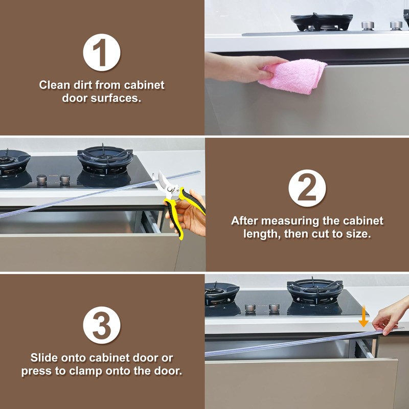 CHolic 10 Pcs 18" Length 3/4" Thick Cabinet Edge Protector,