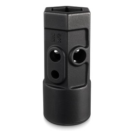 Otoolling Heavy Duty Auger Bit Adapter Repair Hub 2.3" Female Hex to 2.3" Male Round Earth Auger Dill Adapter Attachment with 5/8", 3/4" or 1" Pin Holes Install Weld with Ease