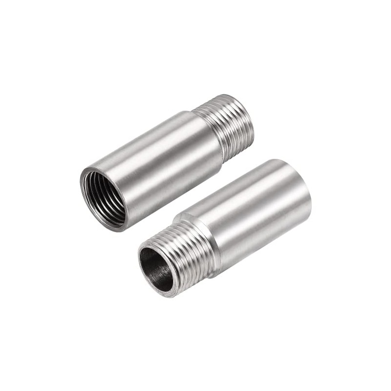 2 Pcs Bathroom Faucet Pipe Fitting Extension Adapter,25mm Female Thread