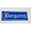 BIERGARTEN TIN SIGN BIER BAR PUB BEER WALL GERMAN WALL