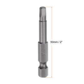 sourcing map 10pcs H4 Hex Screwdriver Bit 1/4" Hex Shank 2" Length Magnetic Security Screw Driver Power Tool