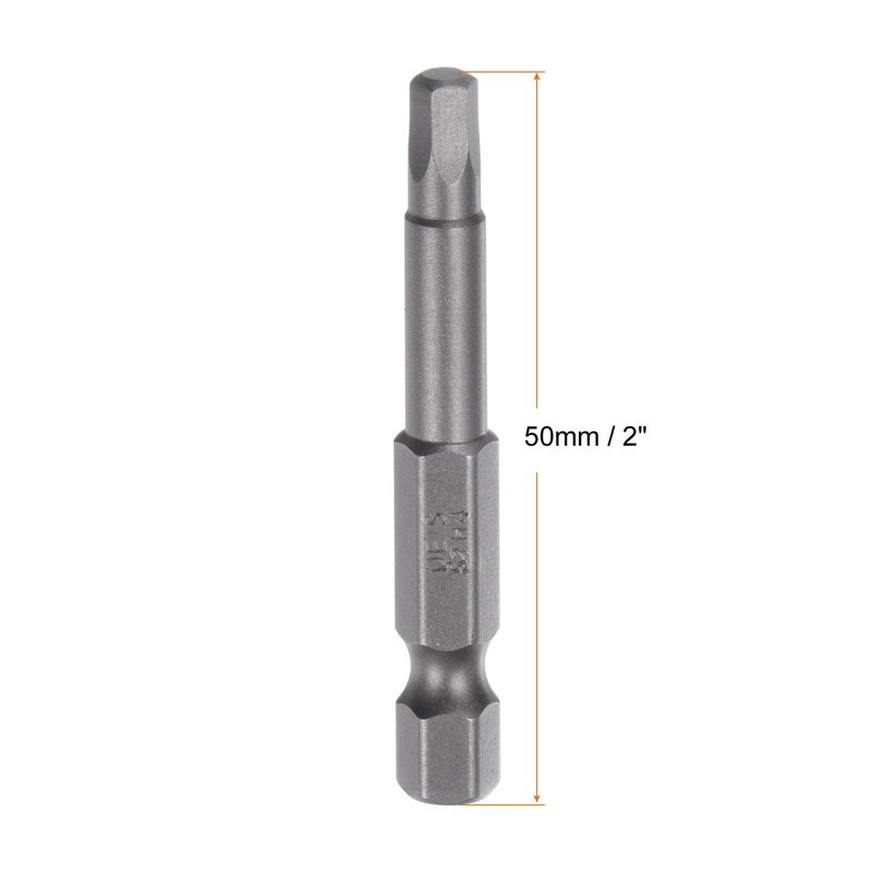 sourcing map 10pcs H4 Hex Screwdriver Bit 1/4" Hex Shank