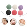 Baluue 6pcs Facial Sponges Reusable Konjac Exfoliating Sponge Puff for