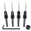 FTG USA Adjustable Wood Countersink Drill Bit Set 4 Pc