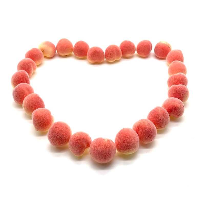 Aliotech 30Pcs Artificial Peach Fake Peach Mini Fruit Small Peach