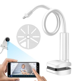 Baby Monitor Holder | Baby Camera Stand | Flexible Clip Clamp Long Arm Bracket for Kitchen Cot Furniture Home Shelf Nursery