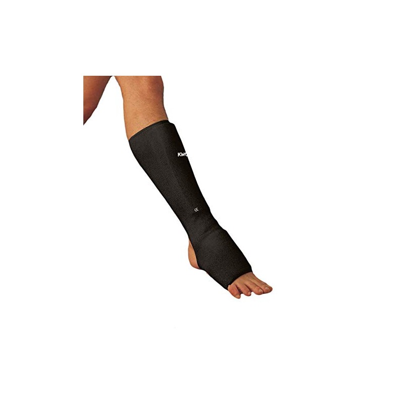 Kwon CE Shin and Instep Guard Fabric black Size:Junior