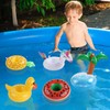 Kleeblatt Pool Drink Floaties, Doughnut Inflatable Drink Holders Floating Cup