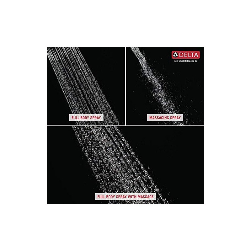 Delta Faucet 3-Spray Touch-Clean Shower Head, Chrome 52680