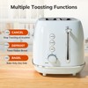 Retro 2 Slice Stainless Steel Toaster with 6 Bread Shade