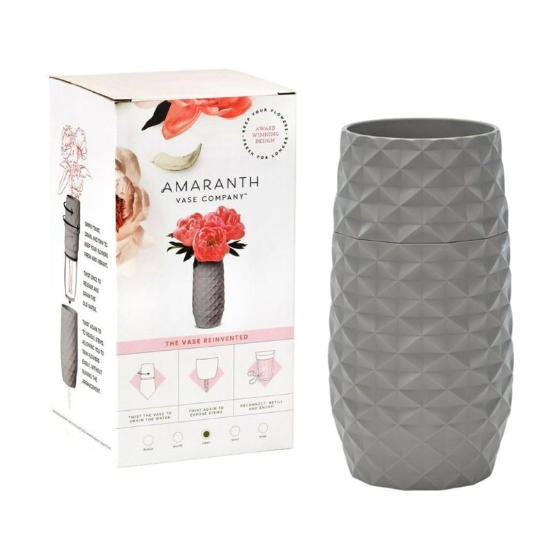 The Amaranth Vase - Unique Design for Easy Water Draining