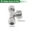 INFINAUTO Push to Connect Air Fittings 3/8" t Type Air