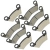 Caltric Front & Rear Brake Pads Compatible with Polaris Ranger