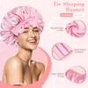 Satin Sleep Cap, 2PCS Satin Head Cover, Sleep Cap Satin
