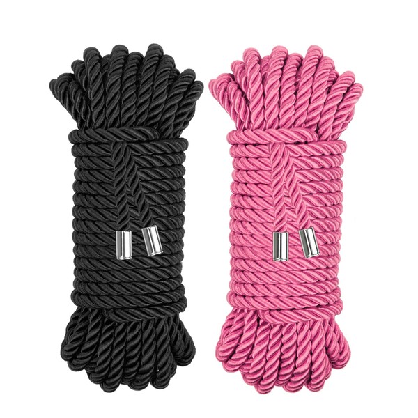 Coldairsoap Soft Silk Rope, Skin Friendly Twisted Trim Cord Rope