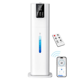 Smart Humidifiers Large Room Bedroom Home,2.11Gal(8L) Quiet Top Fill Cool Mist Humidifier,Smart App & Remote Control, 3 Speed Humidifier with 360°Nozzle,Humidity Setting for Baby Office Plant(White)