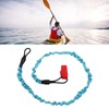2Pcs Kayak Paddle Leash Nylon Rubber Corrosion Resistant Stretchable Anti