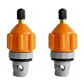 FASTROHY 2Pcs Inflatable Boat SUP Pump Adapter Rowing Boat Air Valve Adapter, Air Valve Tire Paddle Board Adapters for Kayak SUP Board (Orange)