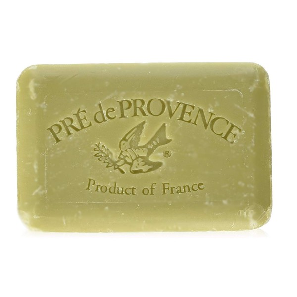 Pre de Provence Artisanal Soap Bar, Enriched with Organic Shea Butter, Natural French Skincare, Quad Milled for Rich Smooth Lather, Olive Oil & Lavender, 12.3 Ounce