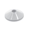 10 Set of Rosettes Heater Collars White 22 mm